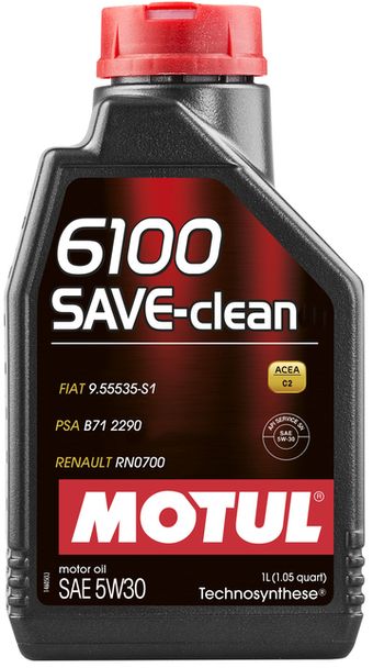 Масло моторное MOTUL 6100 SAVE-CLEAN 5W-30 1л MOTUL 841611
