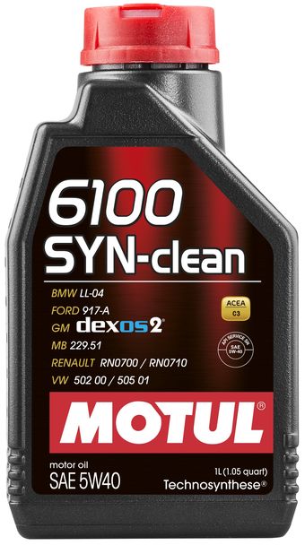 Масло моторное MOTUL 6100 SYN-CLEAN 5W-40 1л MOTUL 854211