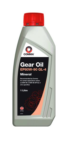 Трансмиссионное масло GEAR OIL EP80-90 GL4 1л COMMA GEAROILEP8090GL41L