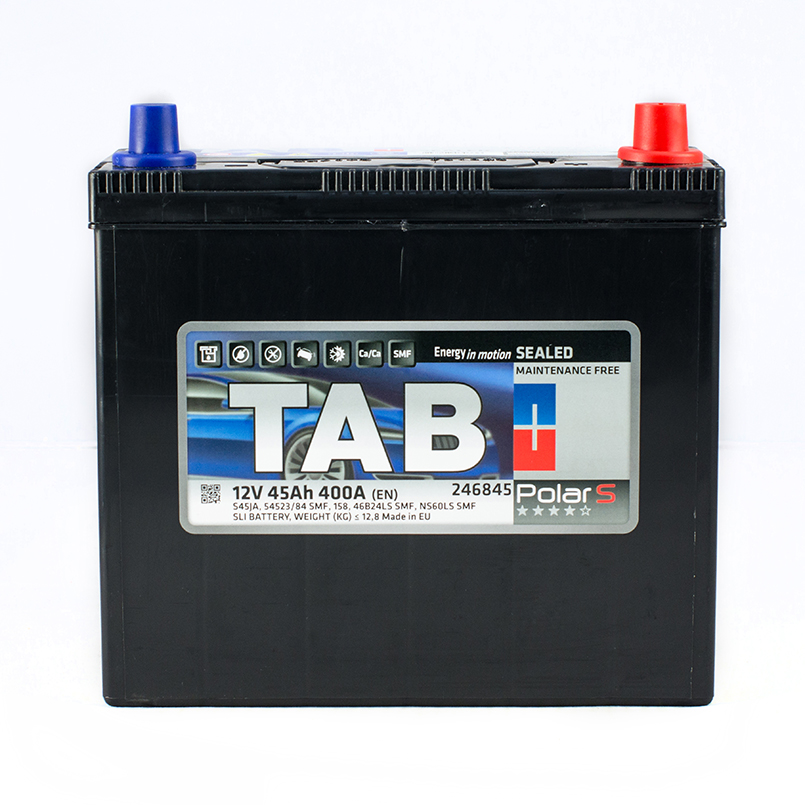 Аккумулятор Tab Polar S 45Ah 400A R+ (Asia) TAB 246845
