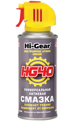 Мастило універсальне Hi-Gear рідке літієве прозоре аерозоль 185 мл (HG5504) HI-GEAR HG5504