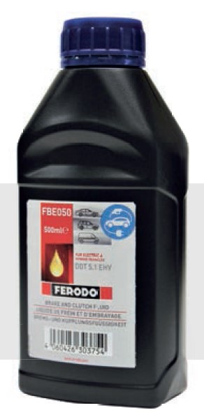 Тормозная жидкость DOT 5.1 EHV, 0.5л FERODO FBE050