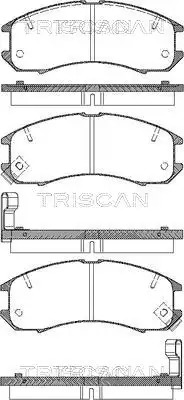 Тормозные колодки передние TRISCAN 811050881