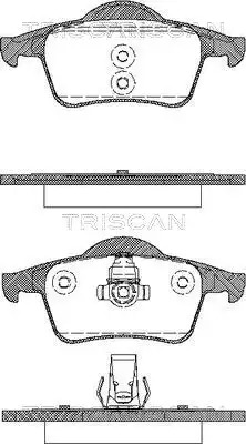 Тормозные колодки задние TRISCAN 811027004