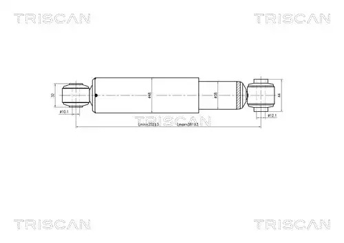 Амортизатор задний TRISCAN 870515202