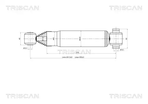 Амортизатор задний TRISCAN 870528201