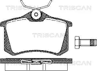 Тормозные колодки задние TRISCAN 811010864