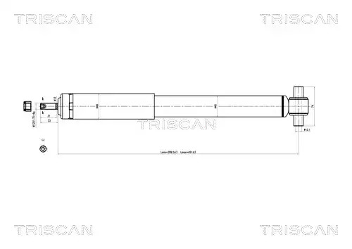 Амортизатор задний TRISCAN 870527201