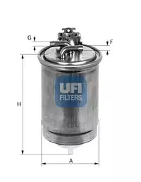 Фильтр топливный UFI 2444000