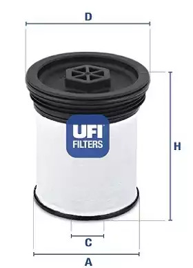 Фильтр топливный UFI 2601901