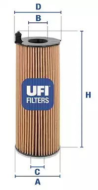 Масляный фильтр UFI 2506800