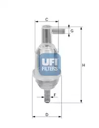 Топливный фильтр UFI 3101300