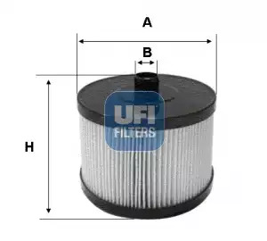 Фильтр топливный UFI 2612300