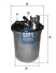 Фильтр топливный UFI 2445100