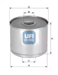 Фильтр топливный UFI 2436001