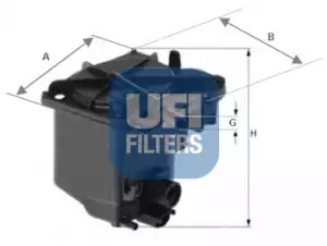 Фильтр топливный UFI 2402700