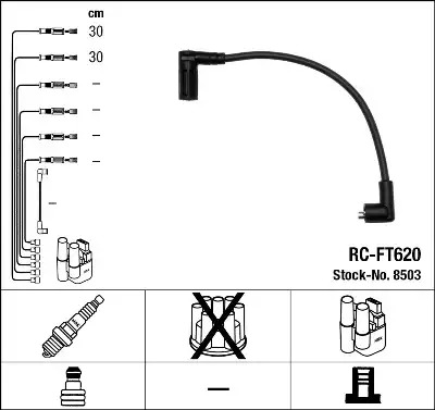 Высоковольтные провода зажигания NGK 8503
