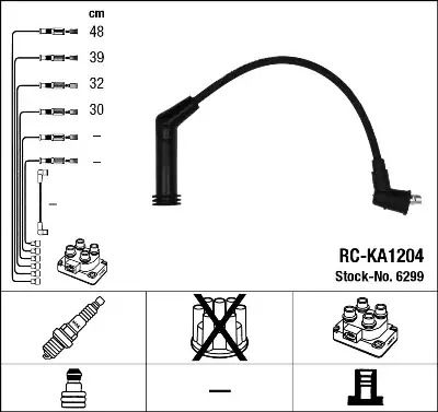 Высоковольтные провода зажигания NGK 6299