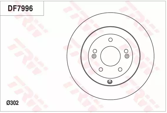 Тормозной диск задний TRW DF7996