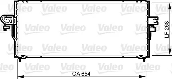 Радиатор кондиционера VALEO 817794