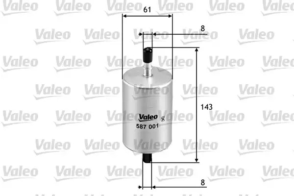 Фильтр топливный VALEO 587001