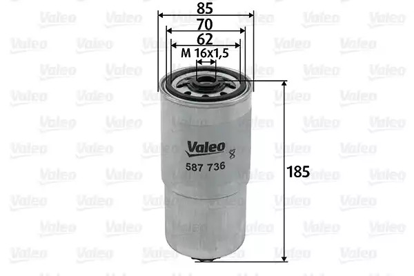 Фильтр топливный VALEO 587736