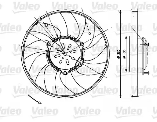Вентилятор радиатора VALEO 696082