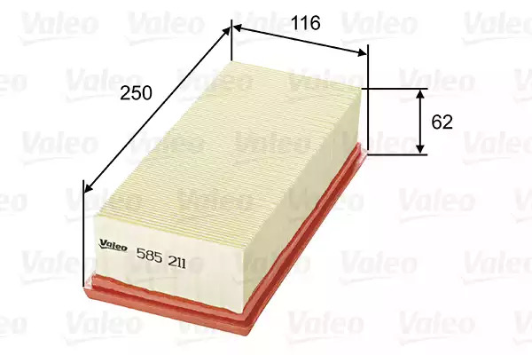 Воздушный фильтр VALEO 585211