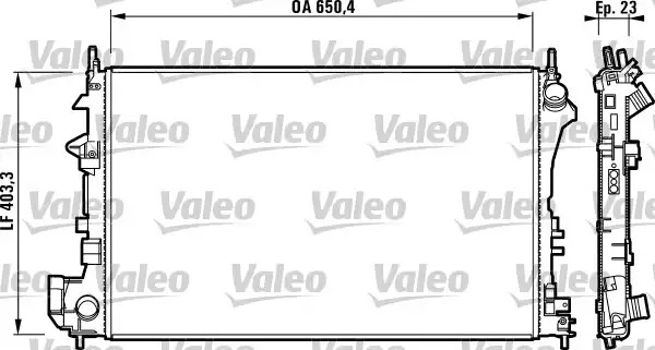 Радиатор охлаждения двигателя VALEO 732879