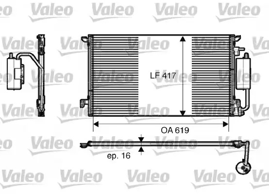Радиатор кондиционера VALEO 817809