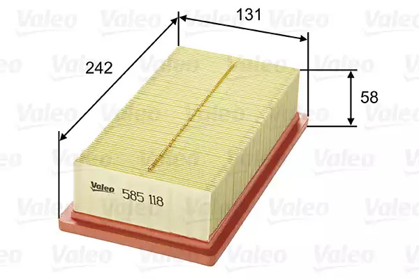 Воздушный фильтр VALEO 585118