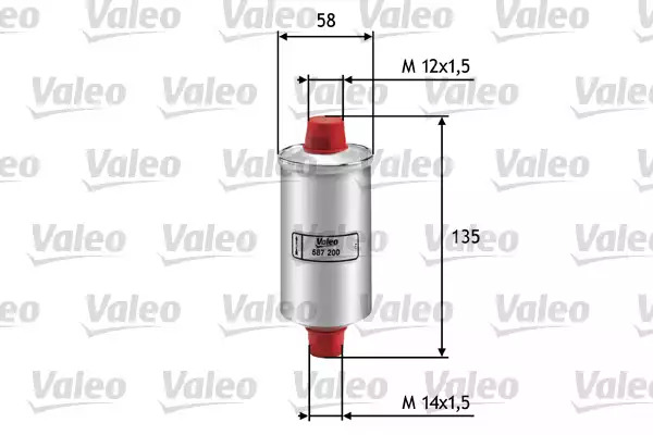 Фильтр топливный VALEO 587200