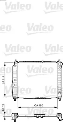 Радиатор охлаждения двигателя VALEO 735157