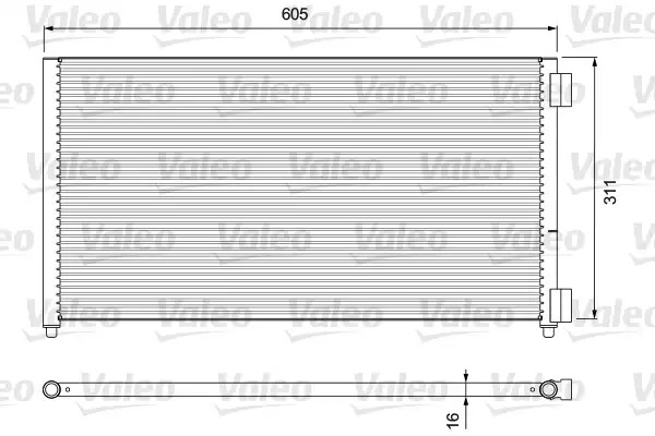 Радиатор кондиционера VALEO 818017