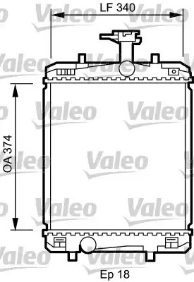 Радиатор охлаждения двигателя VALEO 735072