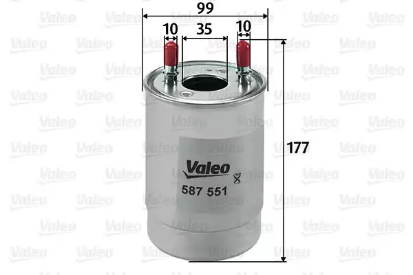Фильтр топливный VALEO 587551