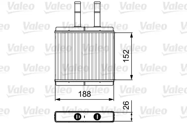 Радиатор печки VALEO 812442