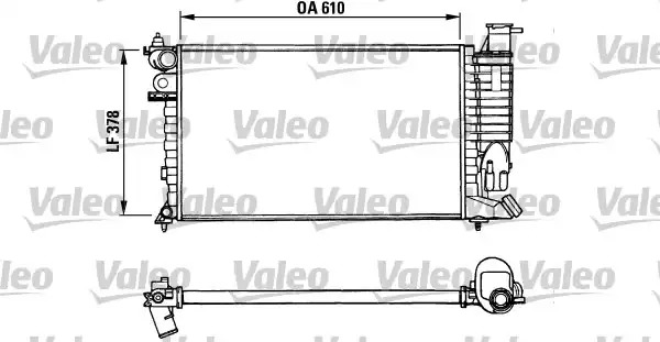 Радиатор охлаждения двигателя VALEO 731010
