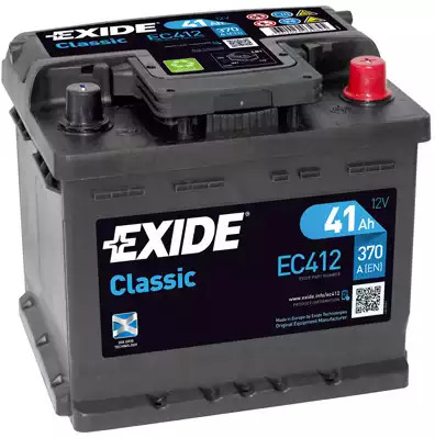 Аккумулятор Exide Classic 41Ah 370A R+ EXIDE EC412