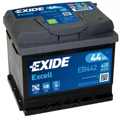 Аккумулятор Exide Excell 44Ah 420A R+ EXIDE EB442
