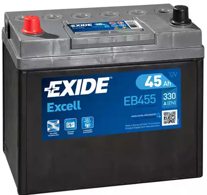 Аккумулятор Exide Excell 45Ah 330A L+ Asia EXIDE EB455