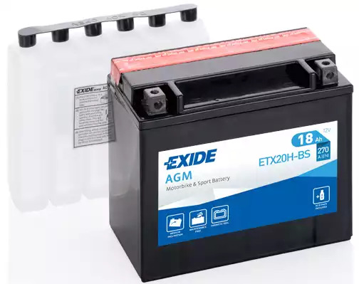 Аккумулятор (АКБ) AGM 12V 18Ah L+ EXIDE ETX20HBS