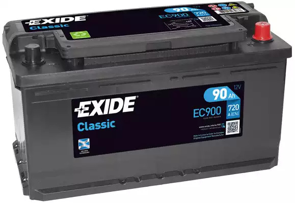 Аккумулятор Exide Classic 90Ah 720A R+ EXIDE EC900