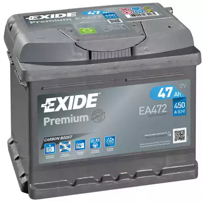 Аккумулятор Exide Premium 47Ah 450A R+ EXIDE EA472