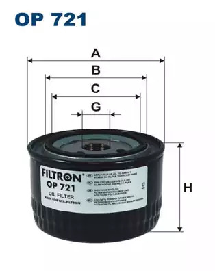 Масляный фильтр FILTRON OP721