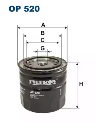 Масляный фильтр FILTRON OP520