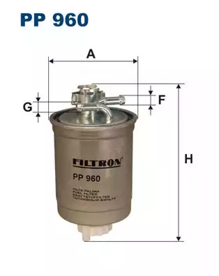 Фильтр топливный FILTRON PP960