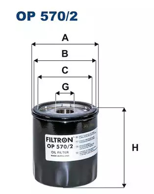 Масляный фильтр FILTRON OP5702