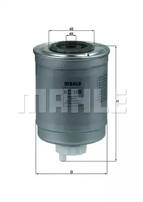 Фильтр топливный MAHLE KC109
