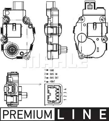Регулировочный элемент, смесительный клапан MAHLE AA18000P